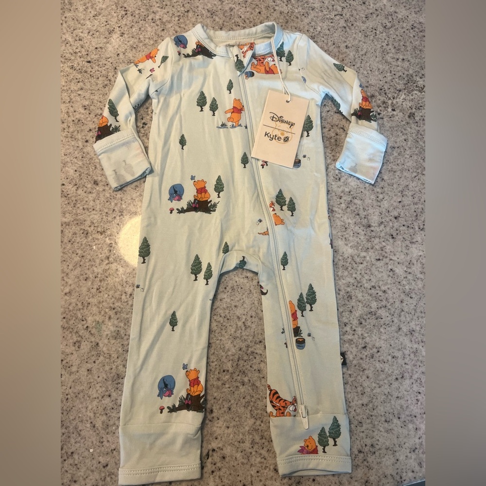 NWT Kyte Pooh Disney romper baby 0-3 months